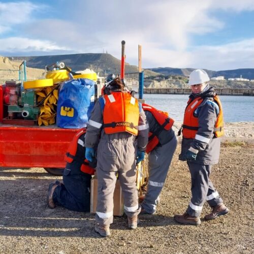 Simulacro de derrame de hidrocarburos en el mar