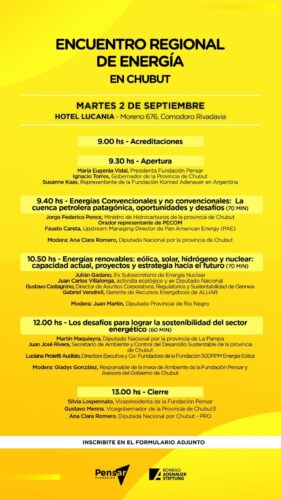 Comodoro será sede del Encuentro Regional de Energía